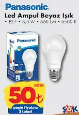PANASONİC LED AMPUL BEYAZ IŞIK E27 8,5 W PANASONİC LED AMPUL BEYAZ IŞIK E27 8,5 W